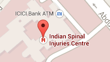 Location Map for Indian Spinal Injuries Centre Vasant Kunj South Delhi