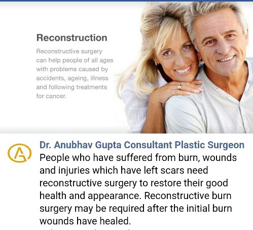 Dr Anubhav Gupta Consultant Plastic Surgeon - Reconstruction
