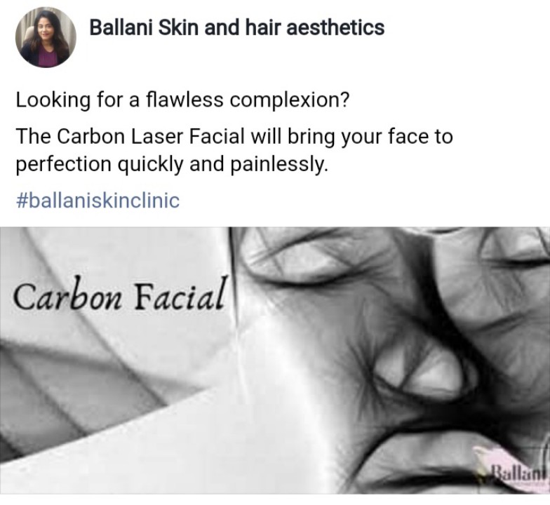 Charcoal Facial at Ballani Skin And Hair Aesthetics