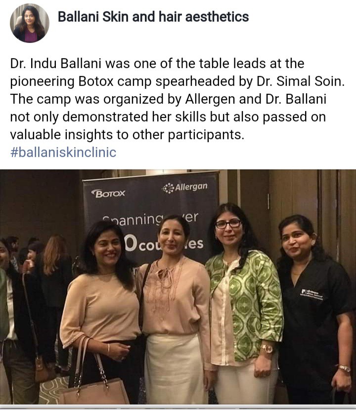 Dr Indu Ballani at Botox Camp Workshop in Delhi
