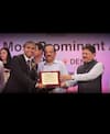 Dr. Vikrant Kundu awarded as best implantologist by Dr. Harsh Vardhan