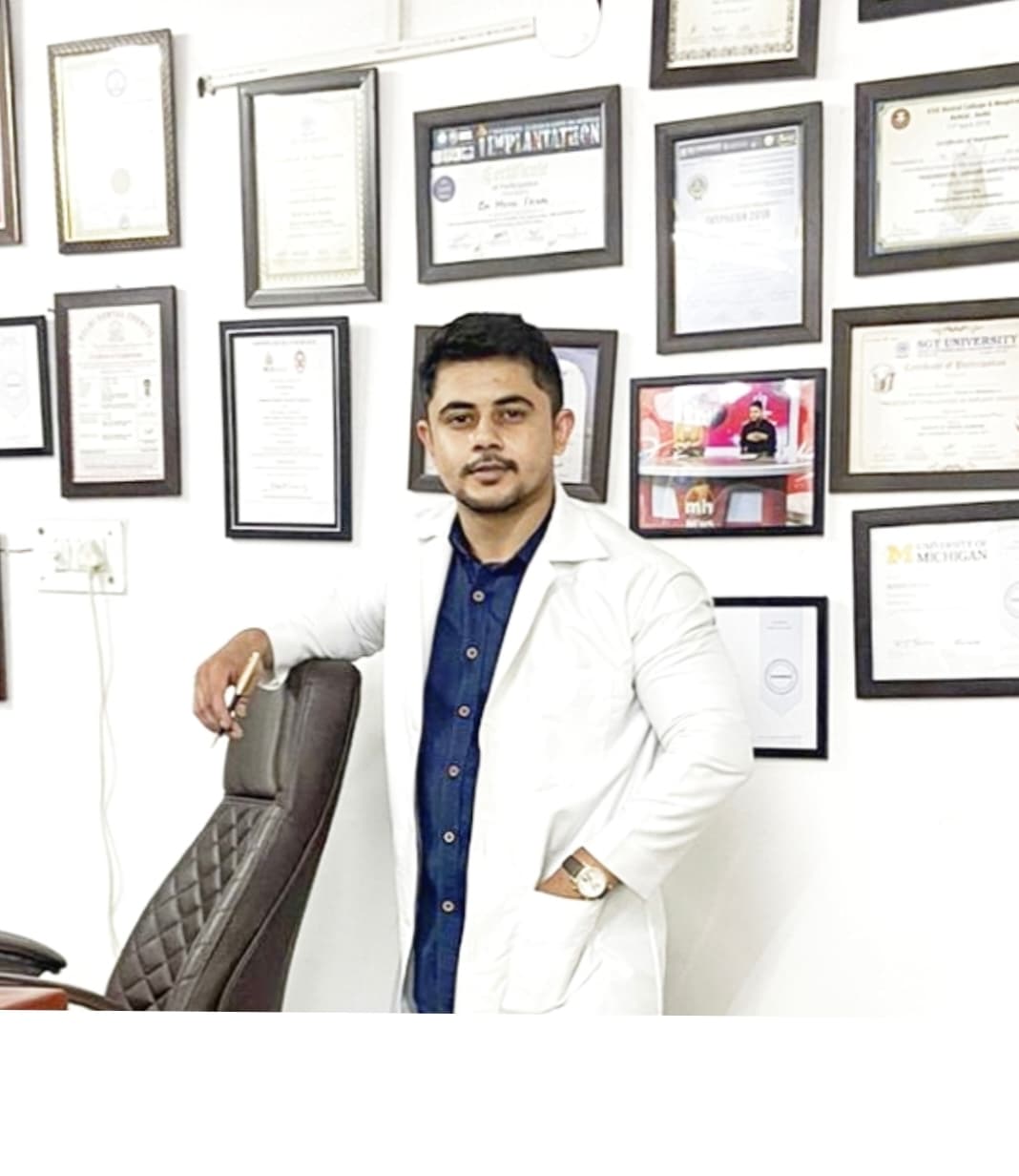 Dr. Faisal - Certified Implantologist at Mend Dentistree, Rajinder Nagar, Delhi.