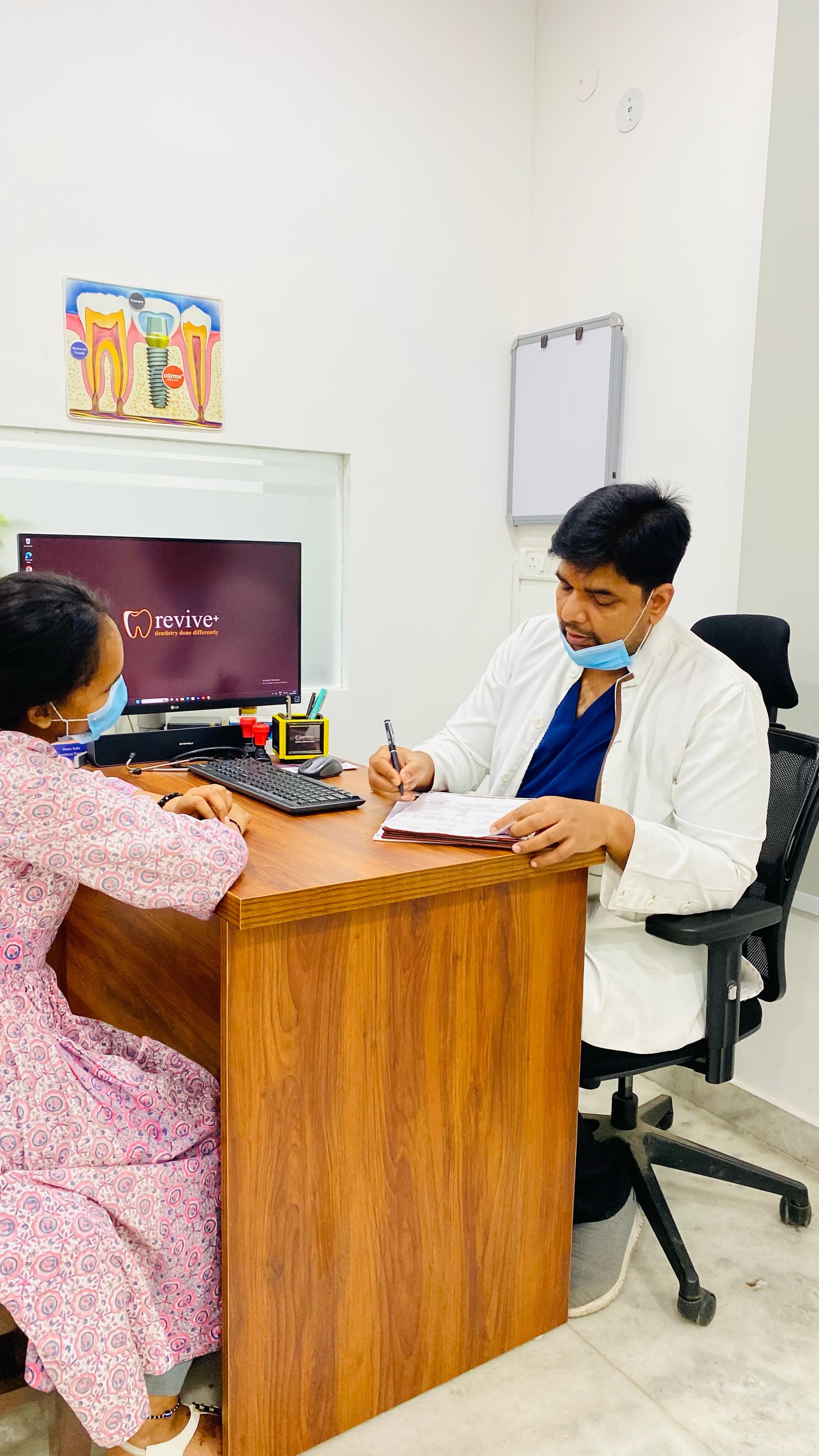 Consultation Area - Revive Plus Dental Clinic, Noida