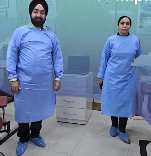 Dr. Harpreet & Dr. Gauravjit Ratra at Ratra Dental Clinic, Sector - 15 A Noida