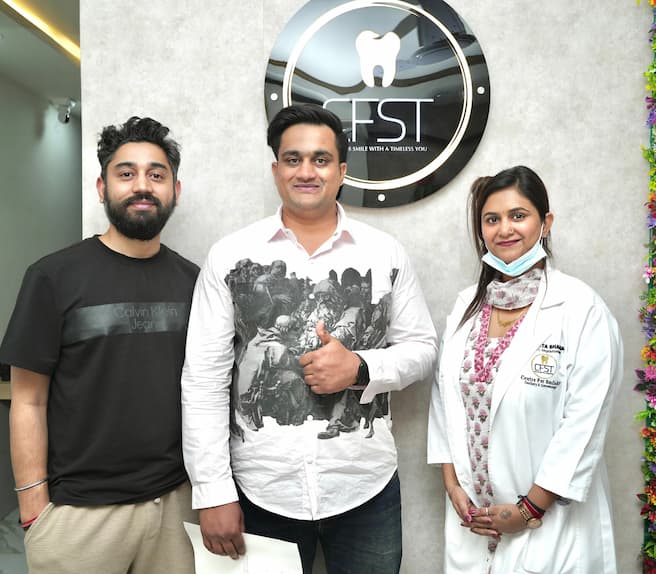 Happy Patient at CFST Dental Clinic in Sector 27, Noida