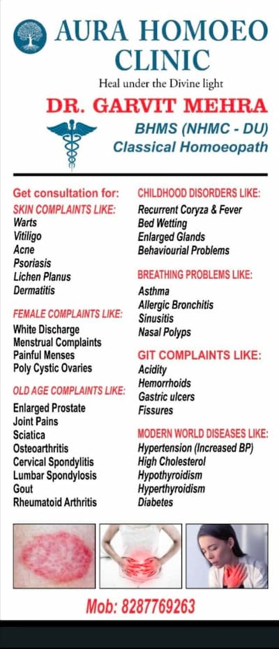 Homeopathic Clinic in Sector 4 Dwarka - Aura Homeo Clinic